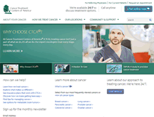 Tablet Screenshot of cancercenter.com